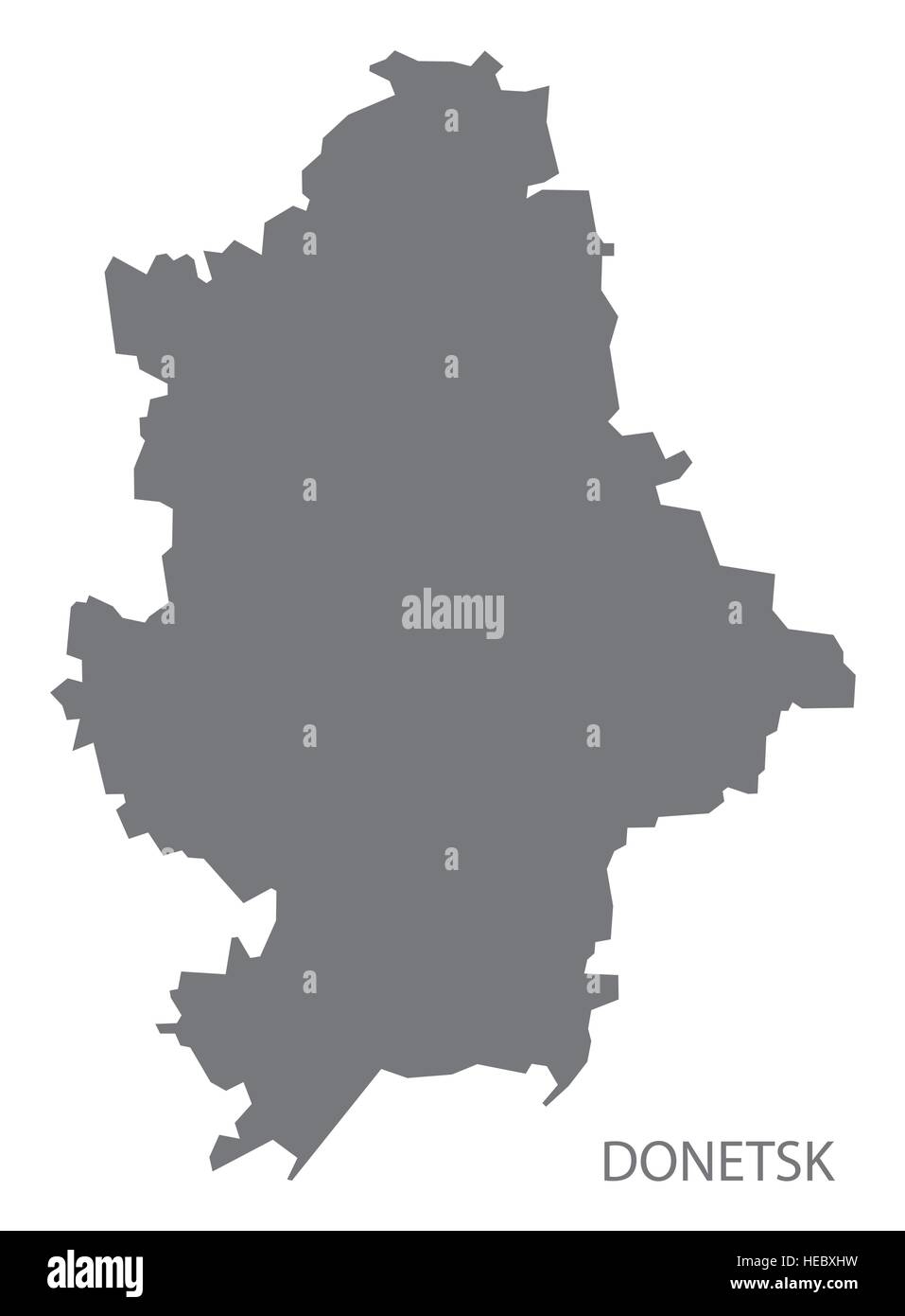 Donetsk Ukraine Map grey Stock Vector Image & Art - Alamy