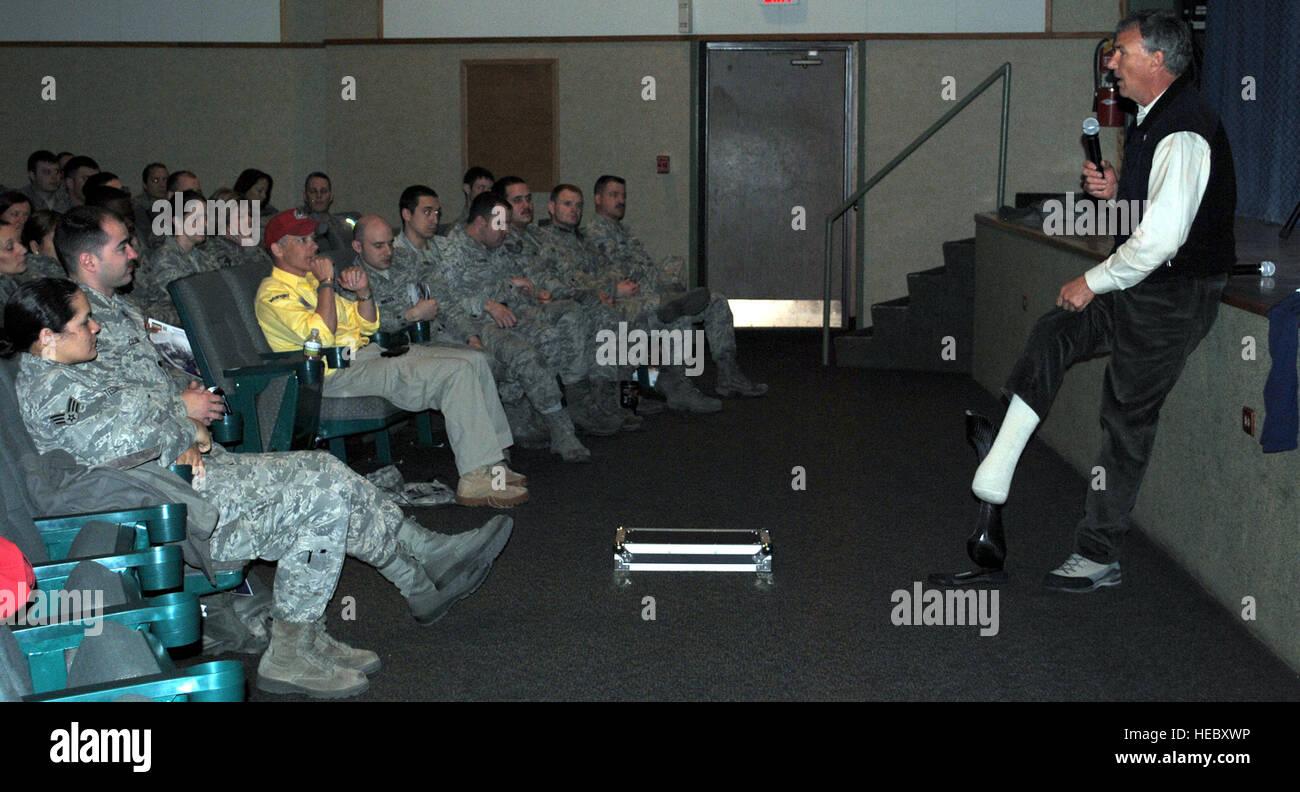 Tom Whittaker, motivational speaker for “The Promise Tour,” puts his