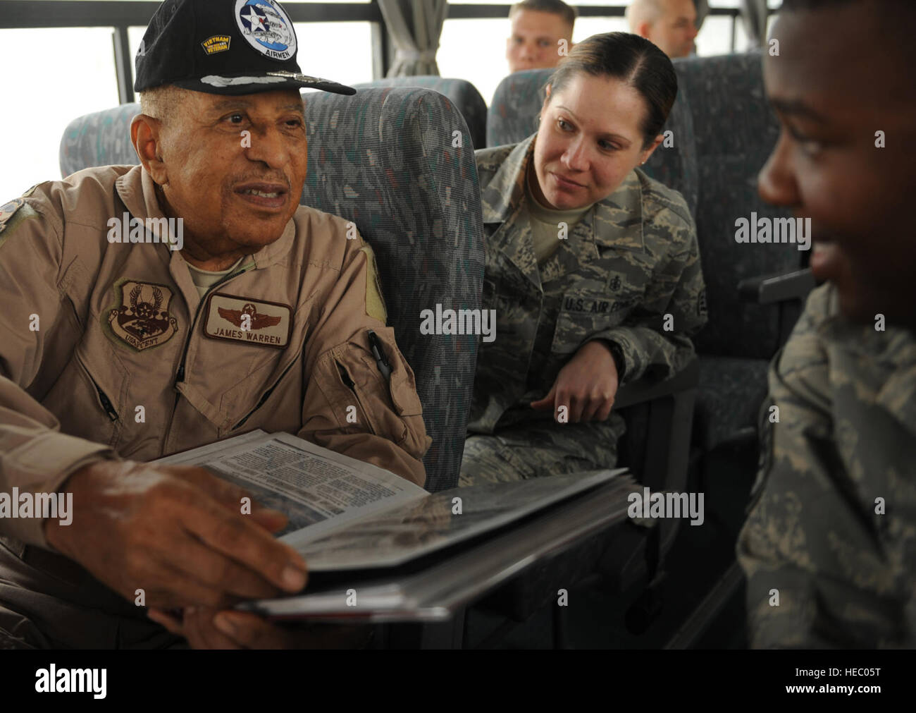 Original Tuskegee Airmen meet with personnel from the 332nd Air ...
