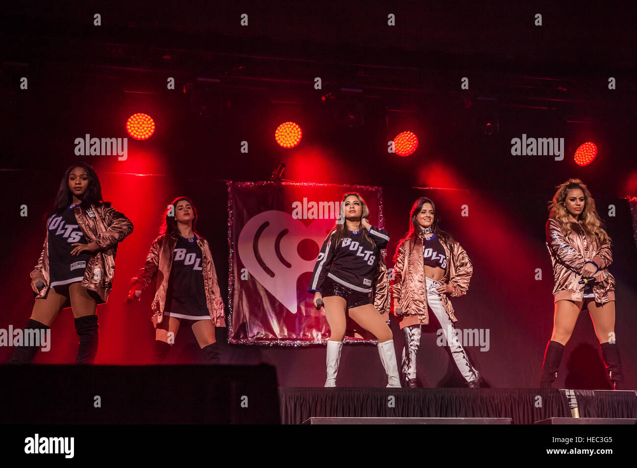 Fifth Harmony performing at 93.3 FLZ's iHeartRadio Jingle Ball on