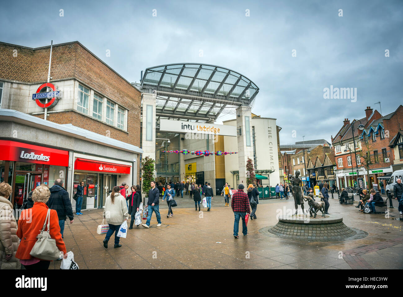 The Chimes shopping centre in Uxbridge, London, UK Stock Photo