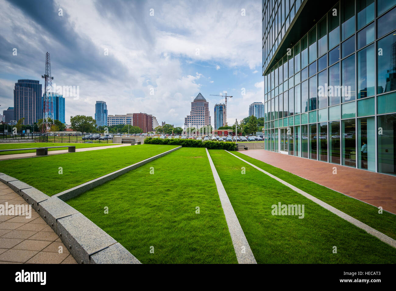 First Ward Park, in Uptown Charlotte, North Carolina Stock Photo Alamy