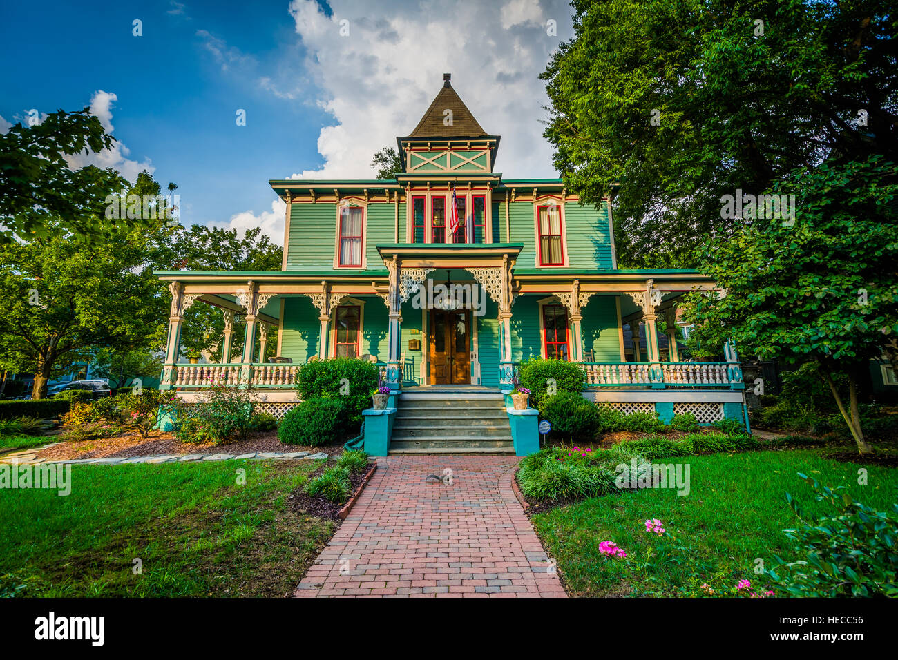 House in the historic Fourth Ward of Charlotte, North Carolina Stock