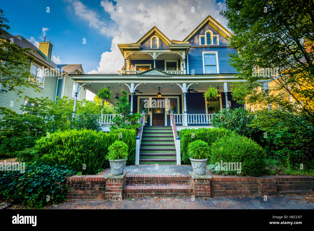 House in the historic Fourth Ward of Charlotte, North Carolina Stock