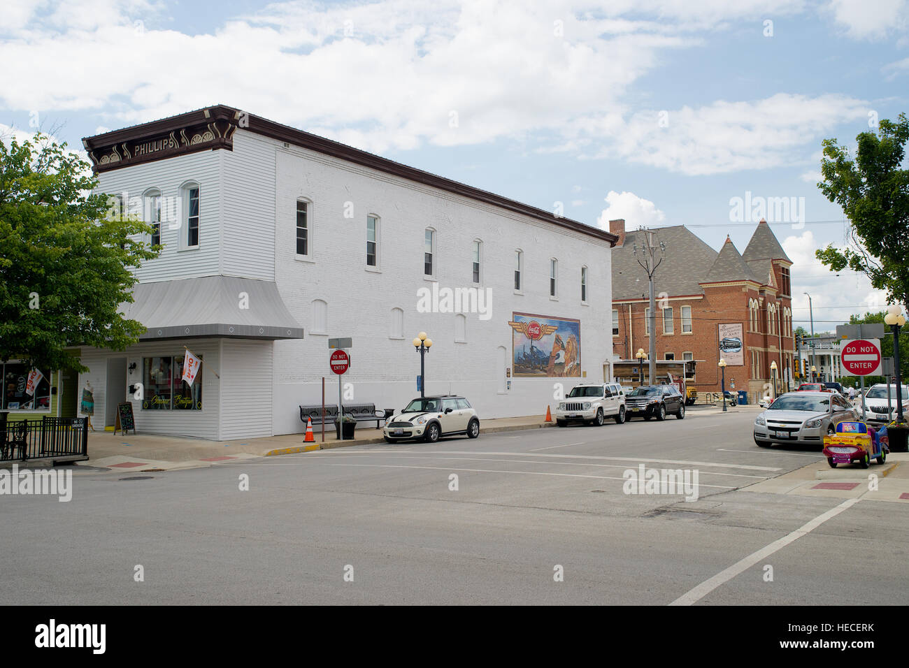 Route 66 memorabilia, Downtown Pontiac, Livingston County, Illinois