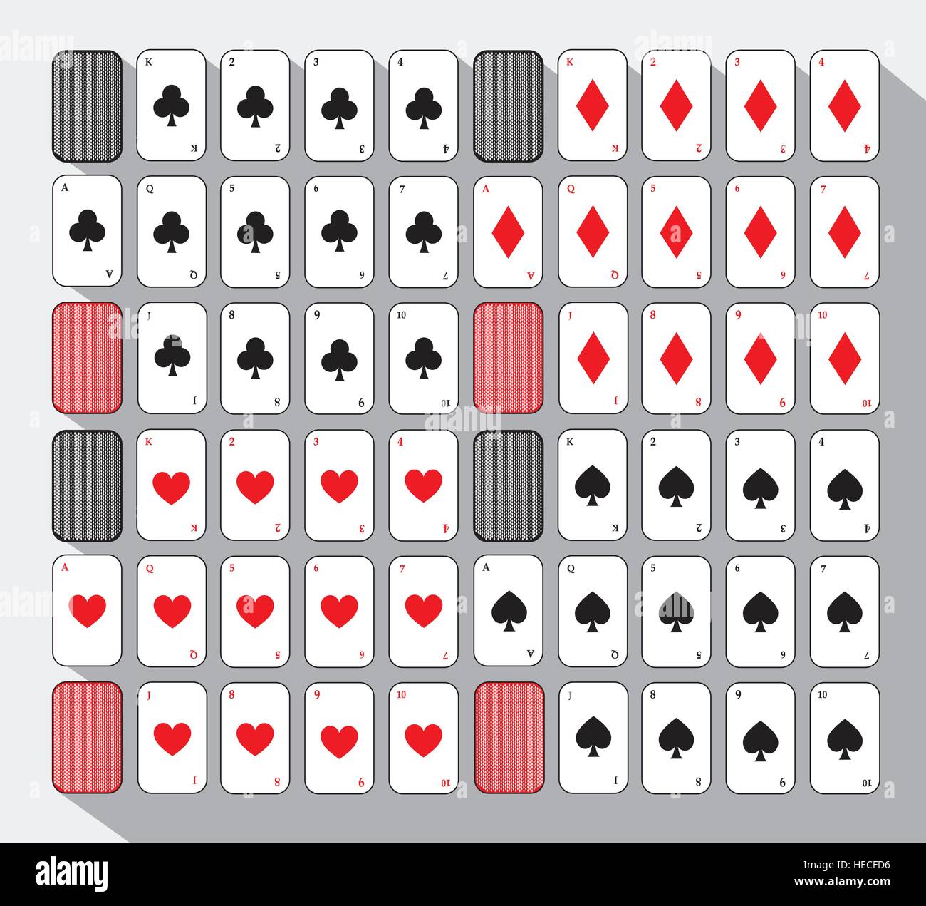 poker card. SPADE CLUB. BLACK. White background. icon illustration image used for print, website