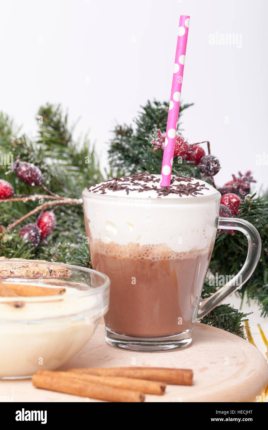 Hot chocolate in a cup Stock Photo - Alamy