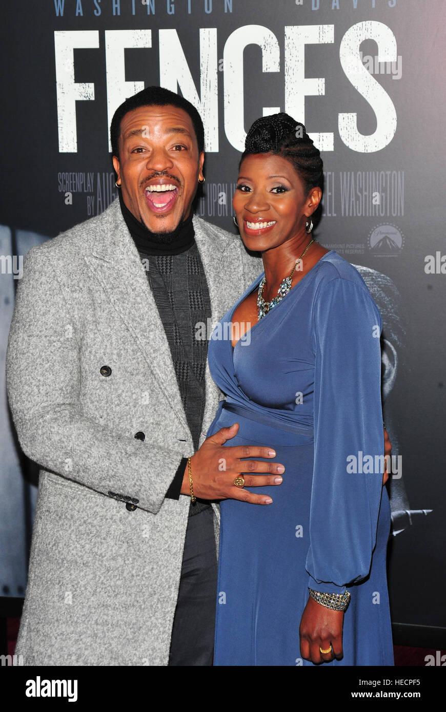 New York Usa 19th Dec 16 Russell Hornsby Denise Walker Attends The Fences New York Screening At Rose Theater Jazz At Lincoln Center On December 19 16 In New York City Credit