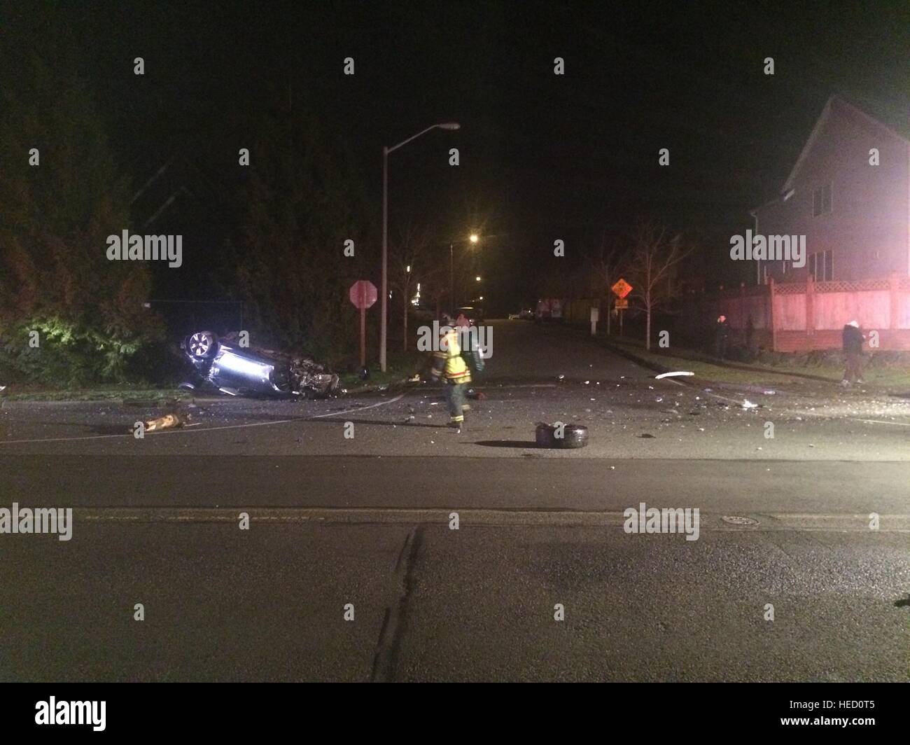 Car accident kent washington Stock Photo Alamy