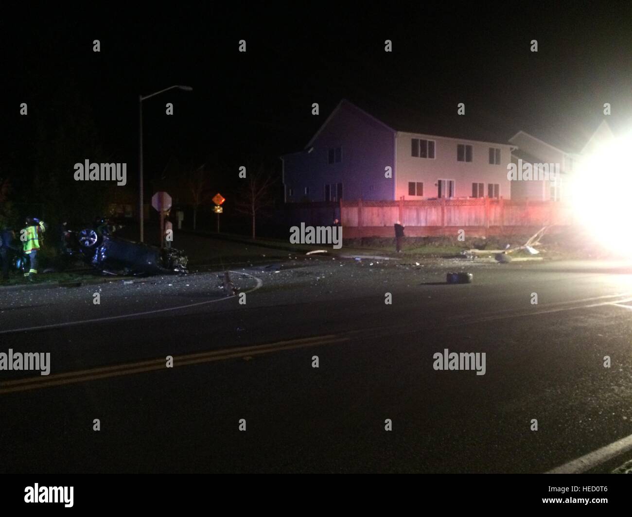 Car accident kent washington Stock Photo Alamy