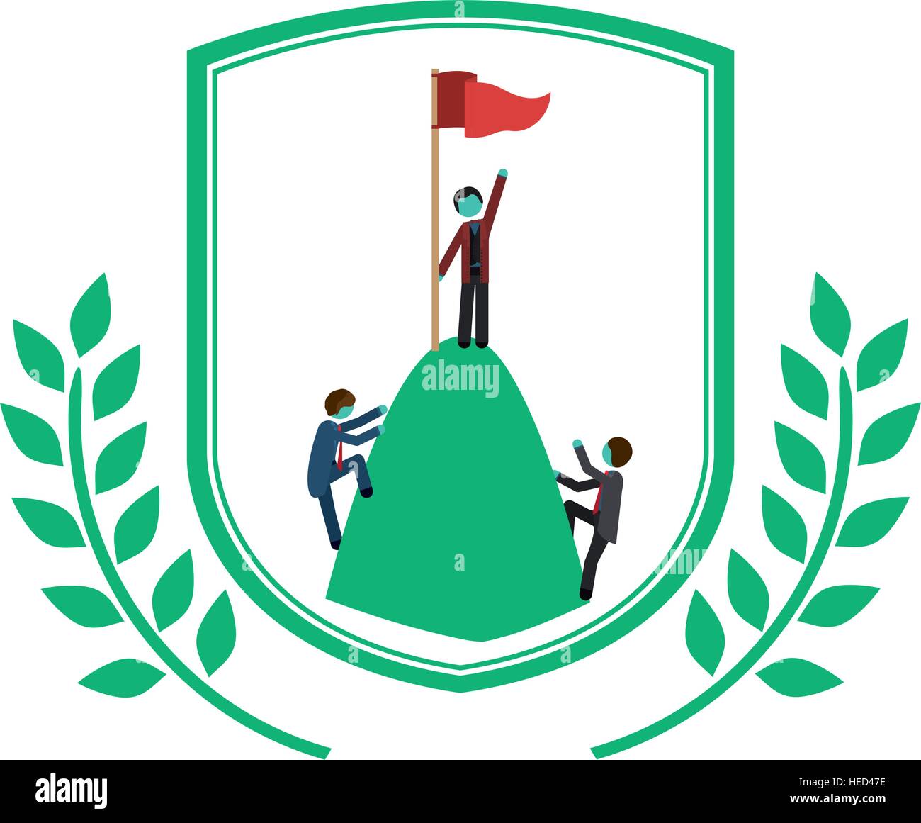 Winner inside label icon. Competition success sport and challenge theme ...