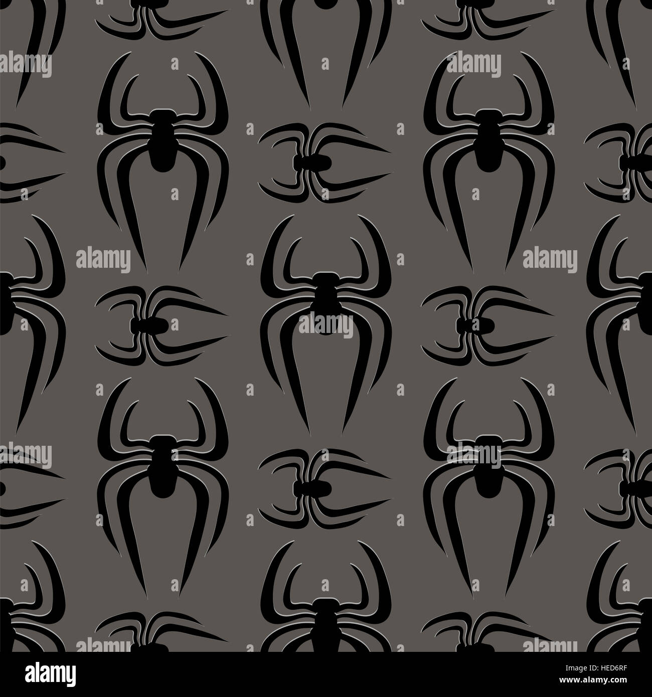 Poisonous Spider Seamless Pattern Stock Photo - Alamy