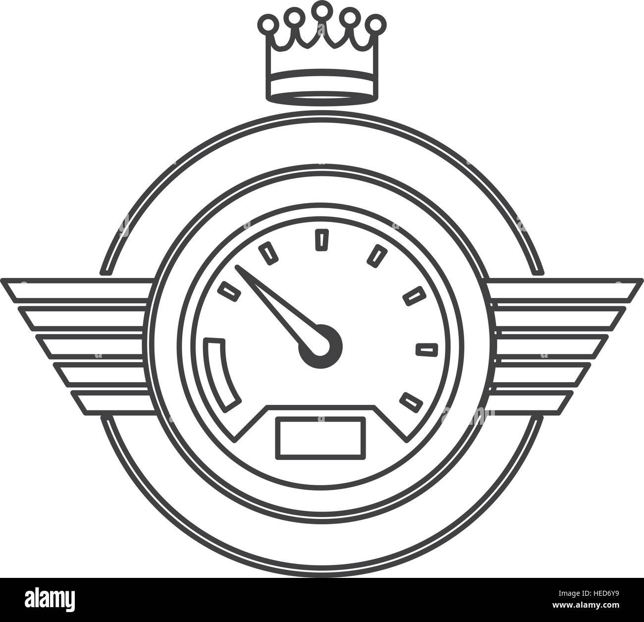 Gauge icon. Car automobile transportation and vehicle theme. Isolated