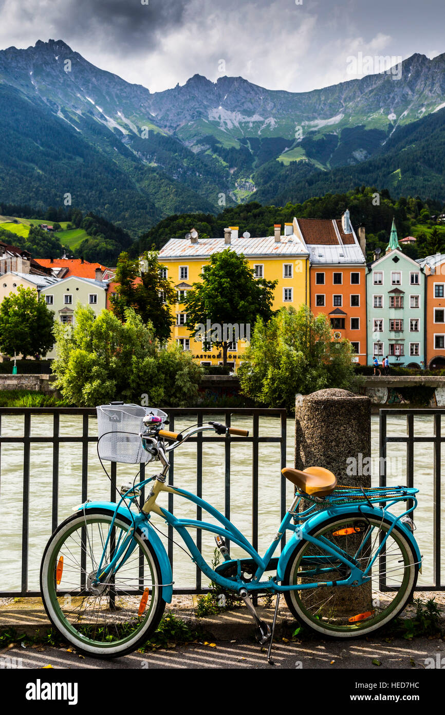 austria-tyrol-innsbruck-nordkette-alps-mountains-summer-stock