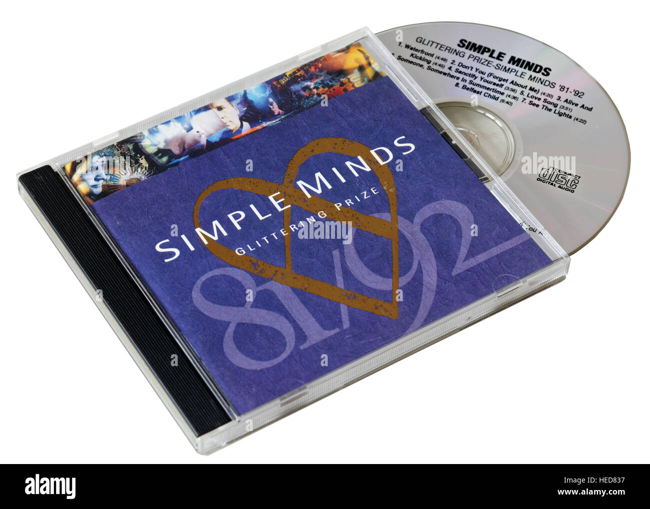 Simple Minds Glittering Prize CD Stock Photo