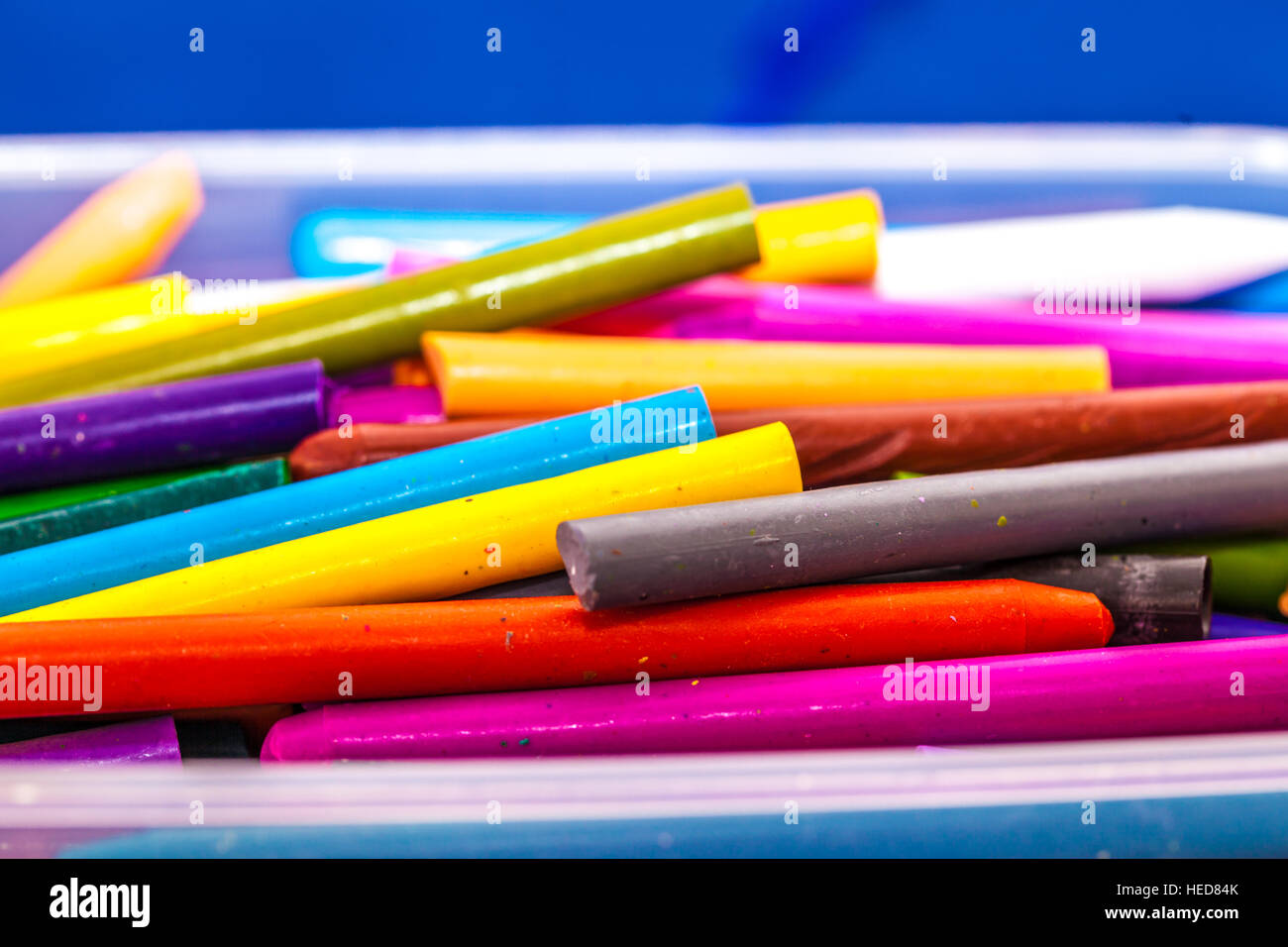 Box of crayons hi-res stock photography and images - Alamy