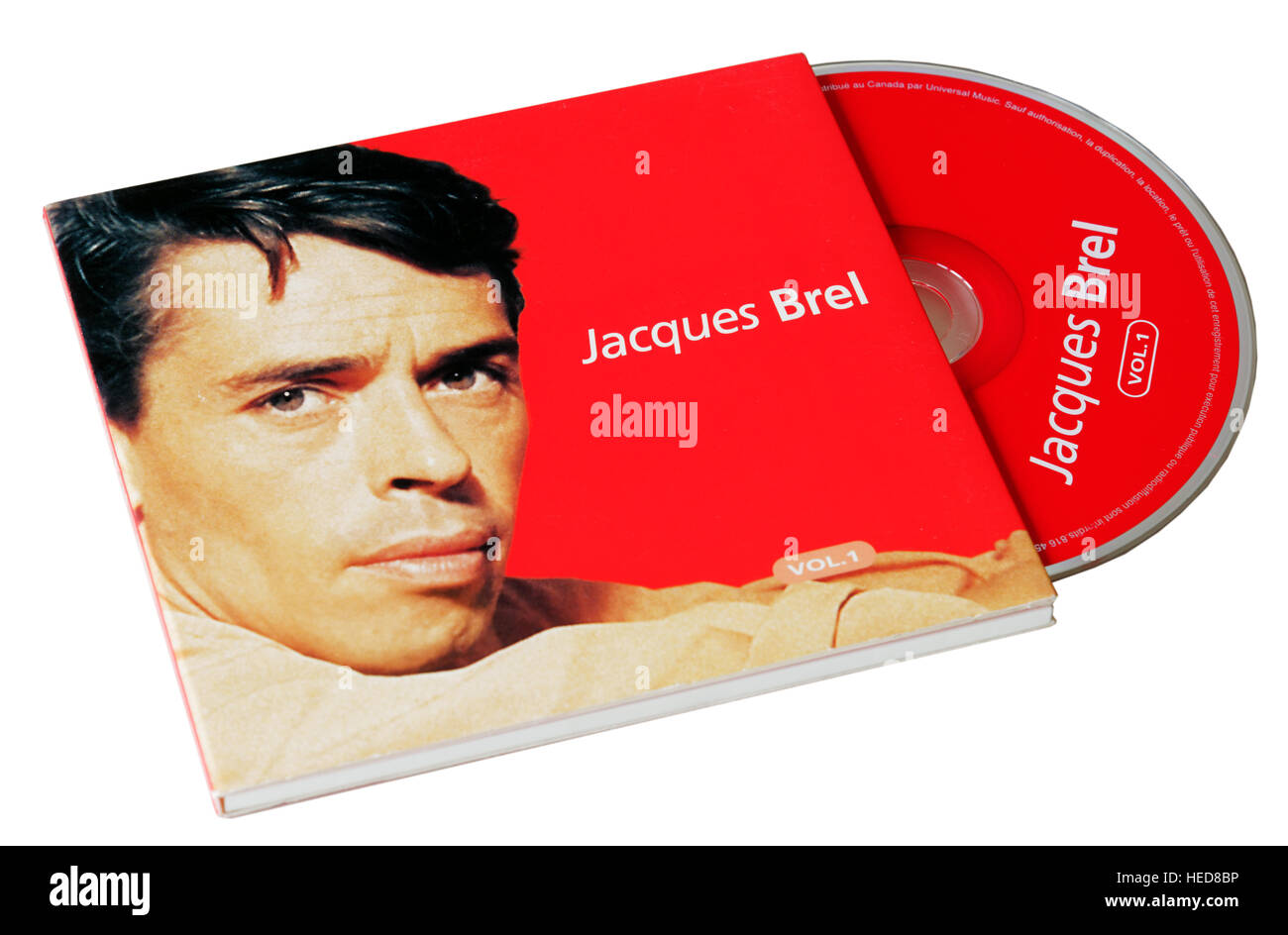 Jacques Brel Hits CD Stock Photo
