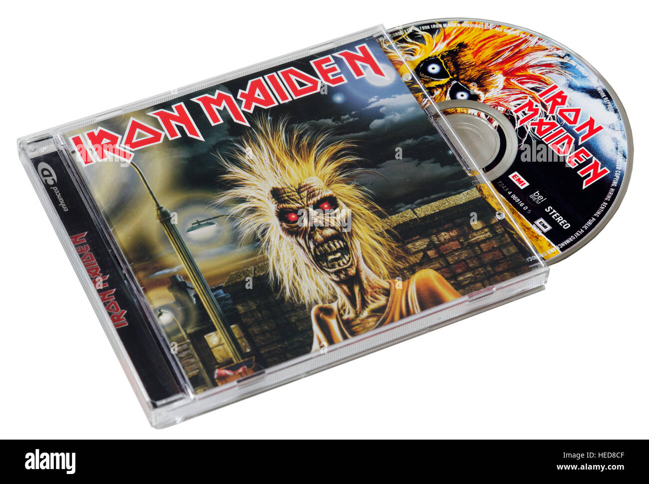 Iron Maiden first self titled CD Stock Photo