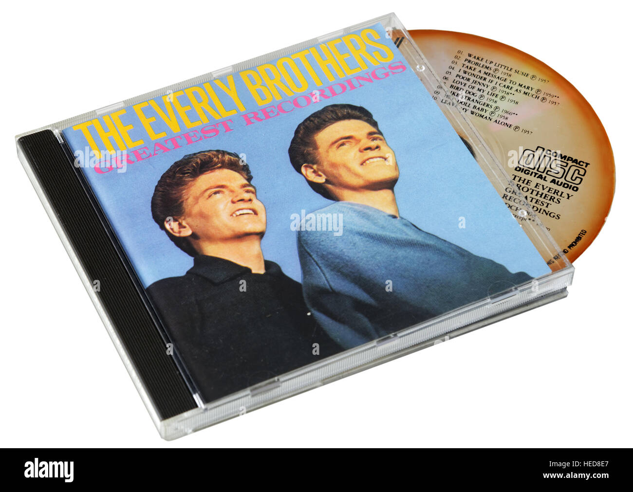 The Everly Brothers Greatest Recording CD Stock Photo