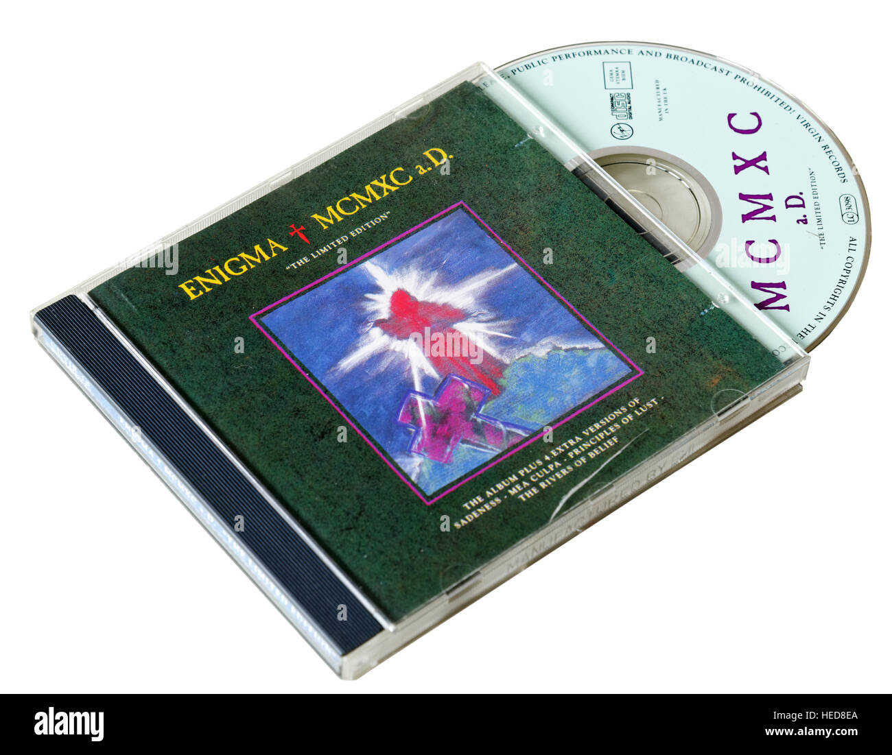 Enigma MCMXC a.D CD Stock Photo