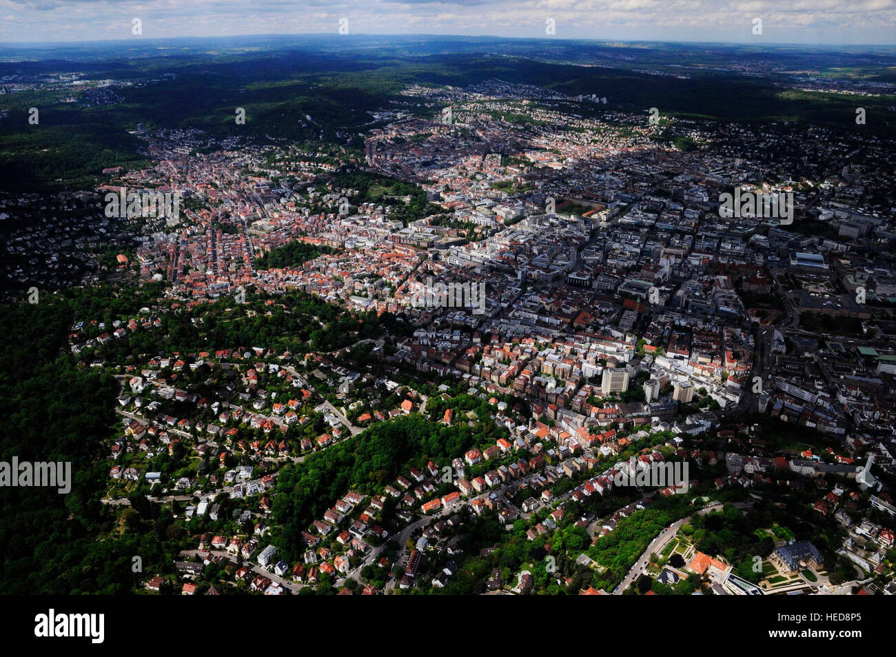 LUFTBILD, Stuttgart, Südwest Totale Stock Photo - Alamy