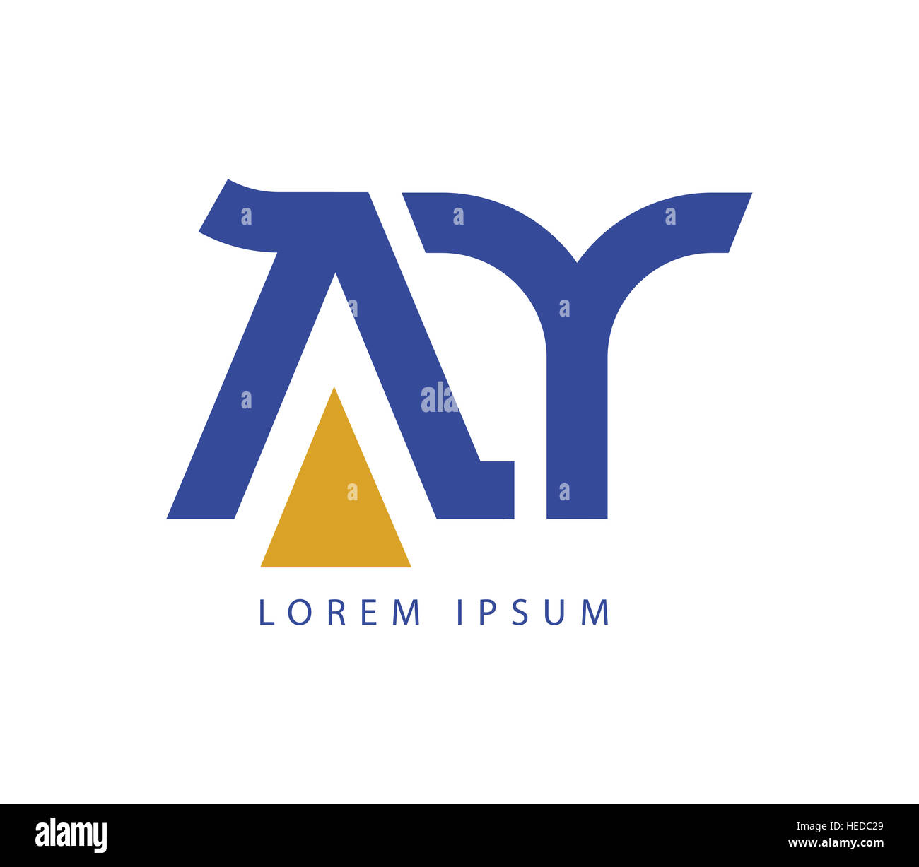 AY Logo Concept Design Stock Photo - Alamy