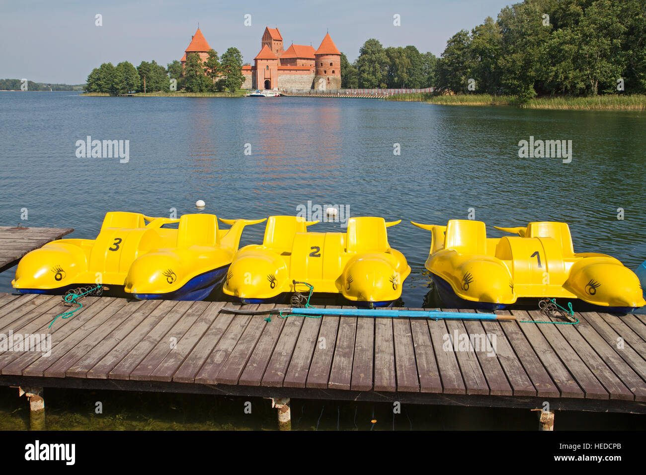 The Island Castle in Trakai Stock Photo Alamy