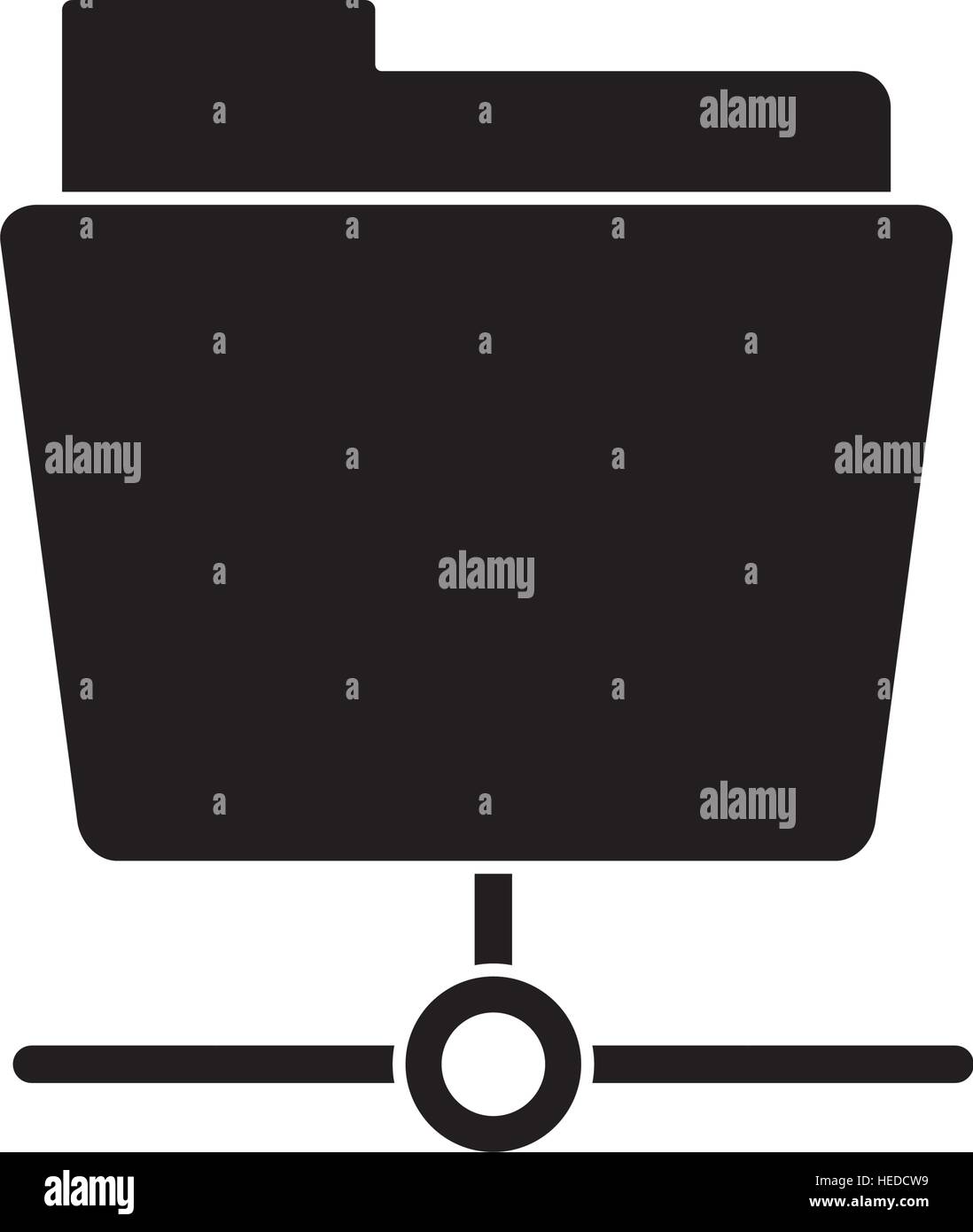 silhouette data server folder security system technology Stock Vector ...
