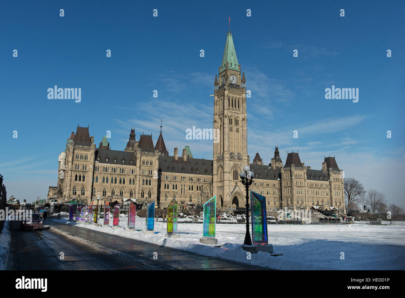 Center Block Building Parliament Hill Ottawa Stock Photo Alamy