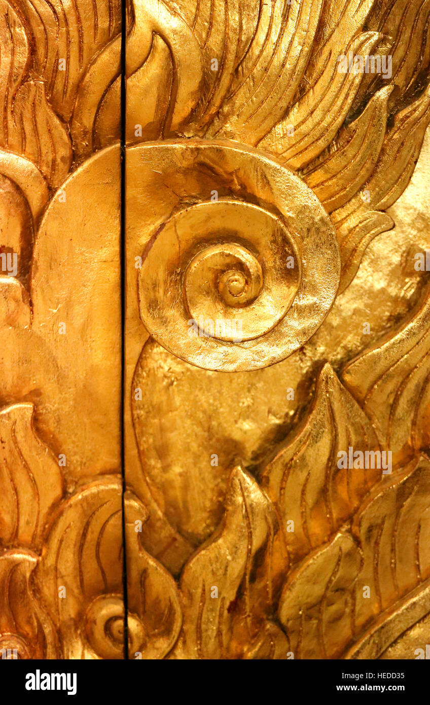 Background gold ornament Stock Photo Alamy