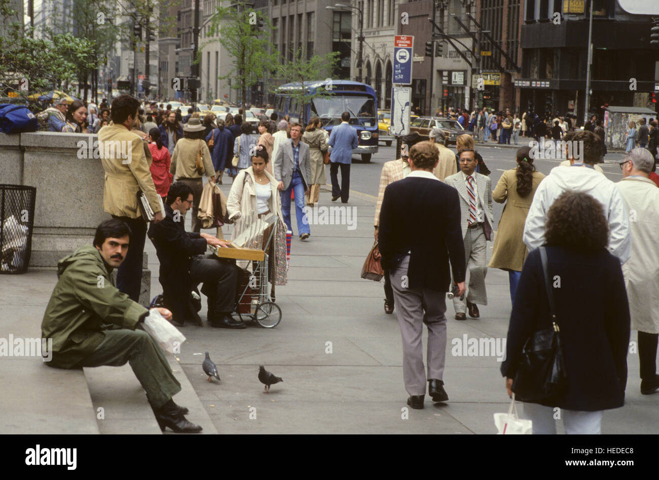 MANHATTAN New York Street life in the City Stock Photo