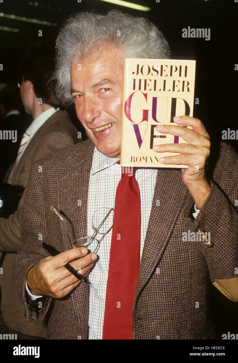 JOSEPH HELLER USA 1984 author visiting Stockholm to market his new book Good knows Stock Photo