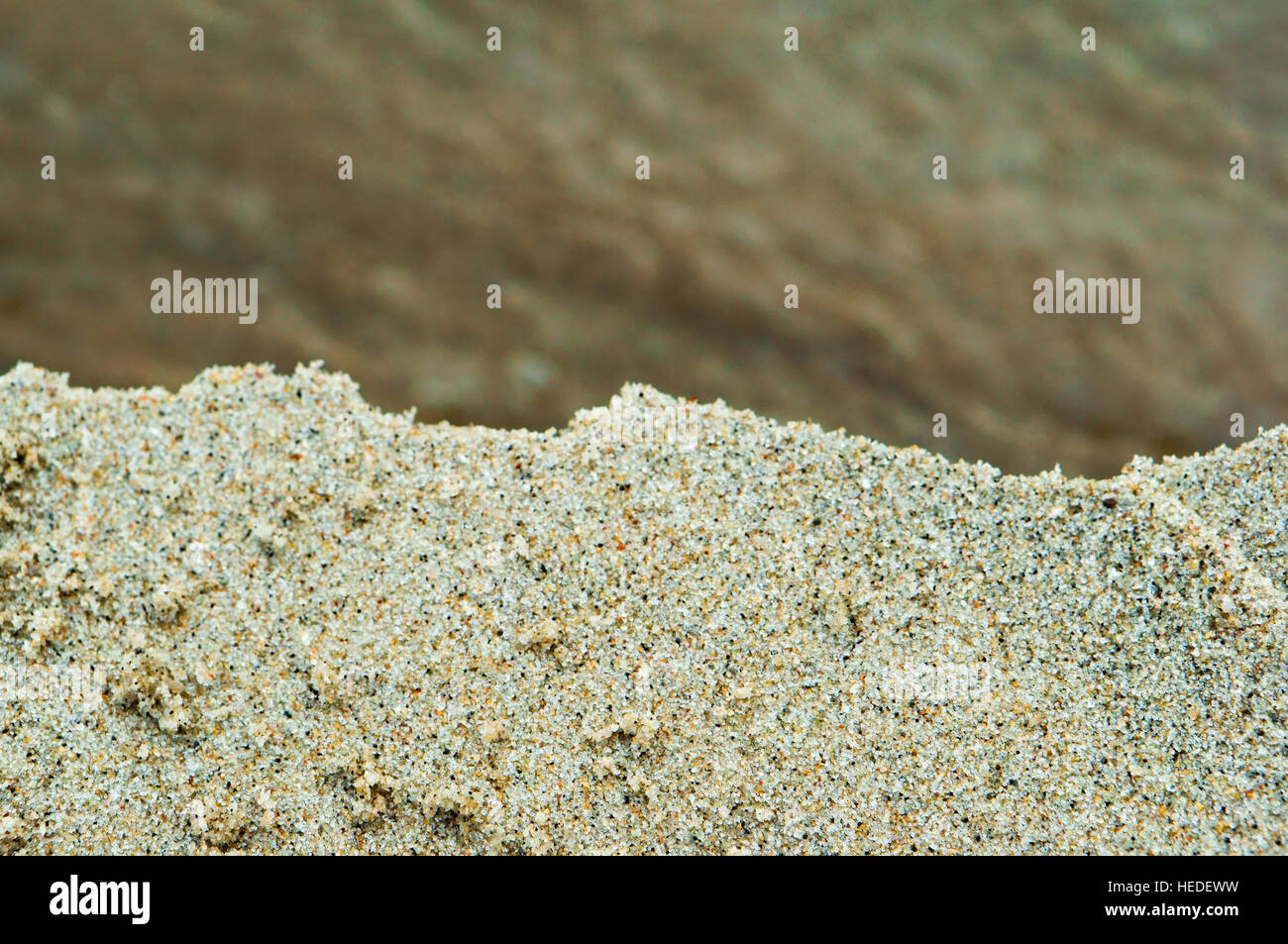 sea sand, shore sand, colored sand, sandy beach, beach sand, colored sand Stock Photo