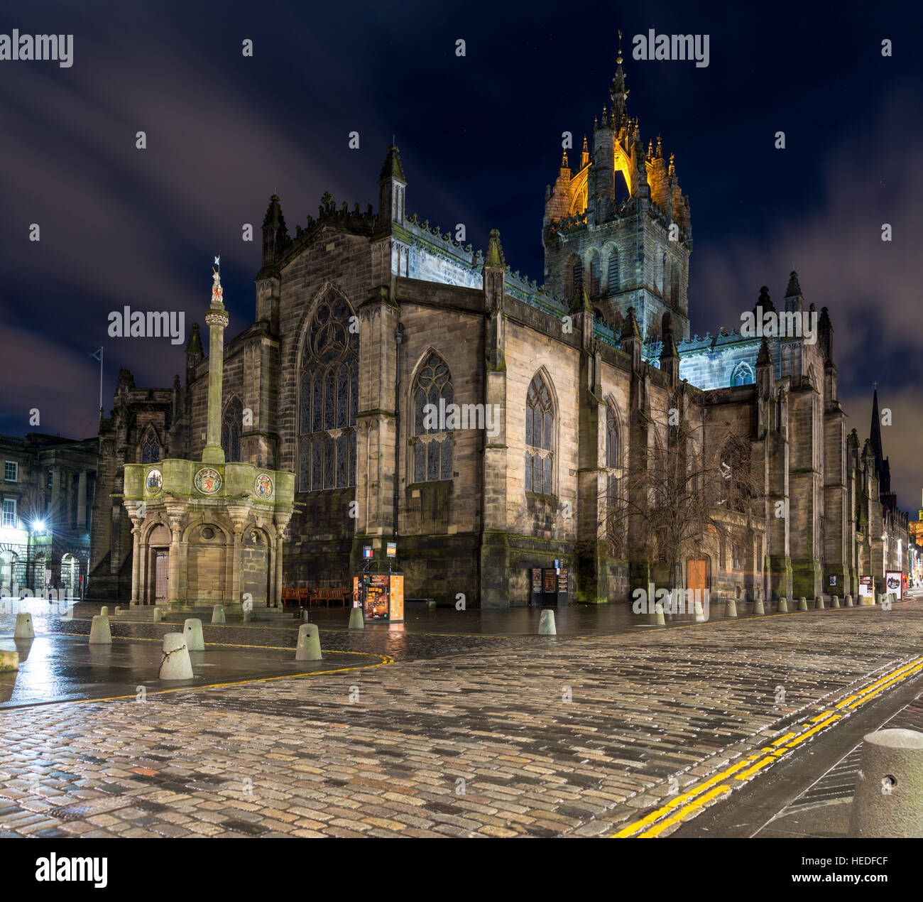 St Giles Cathedral in Edinburgh's old town Stock Photo