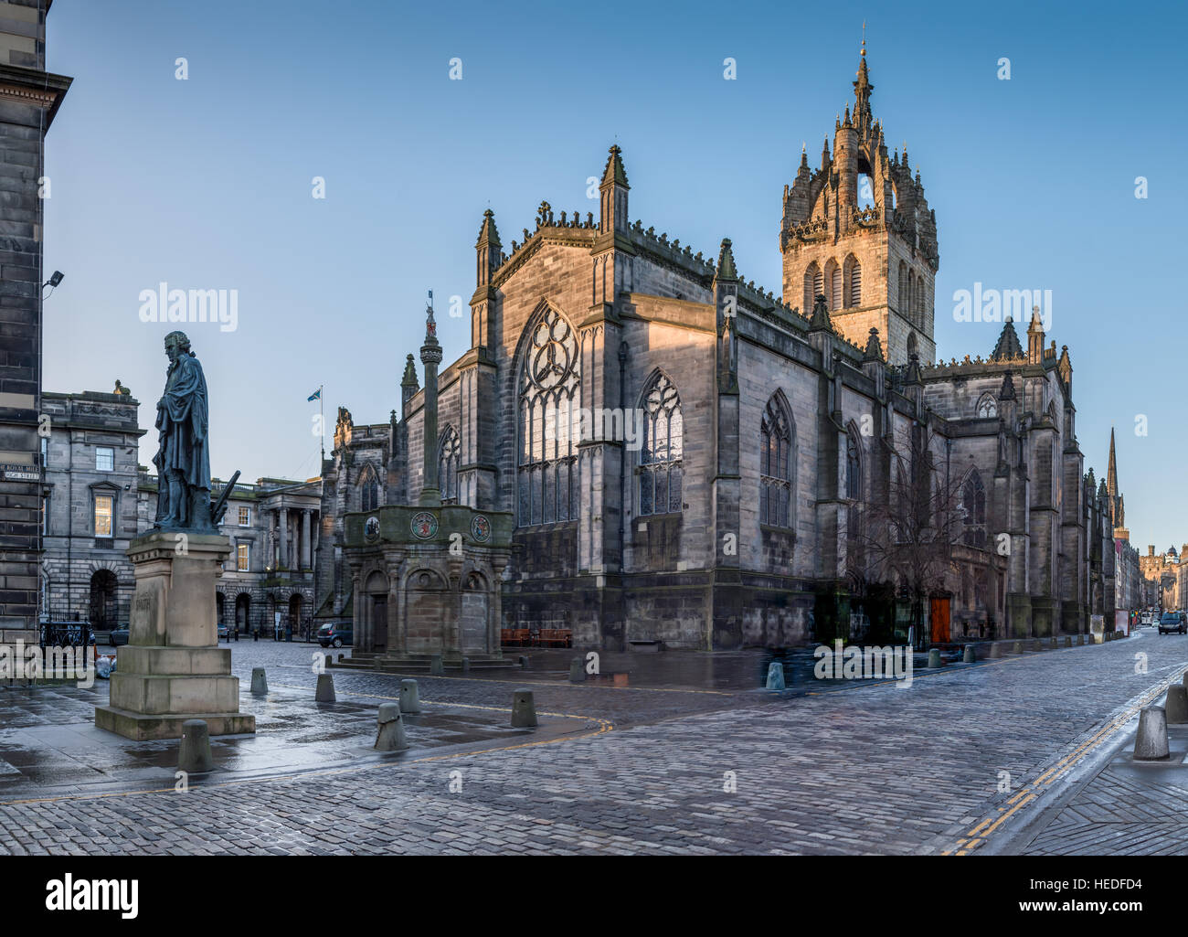 St Giles Cathedral in Edinburgh Stock Photo