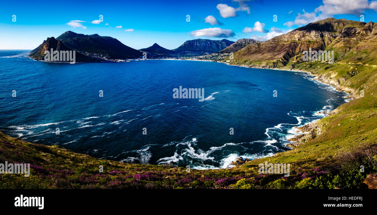 Hout Bay viewed from Chapmans Peak Drive, one of the most spectacular
