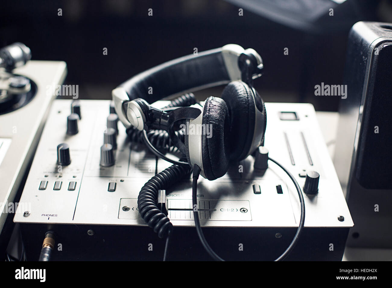 DJ mixer Stock Photo