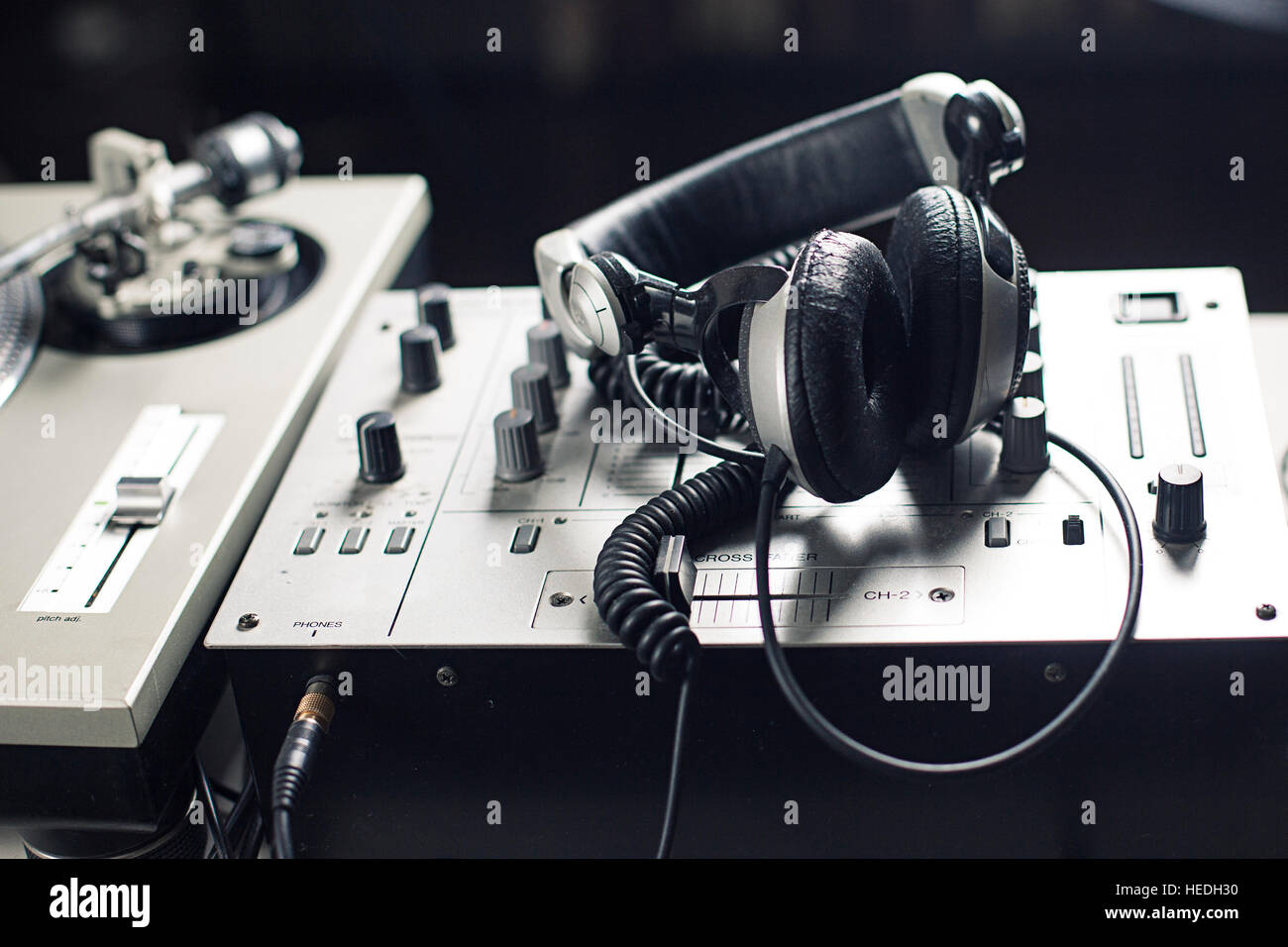 DJ mixer Stock Photo