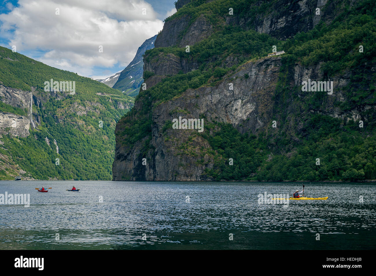 Geiranger kayak hi-res stock photography and images - Alamy