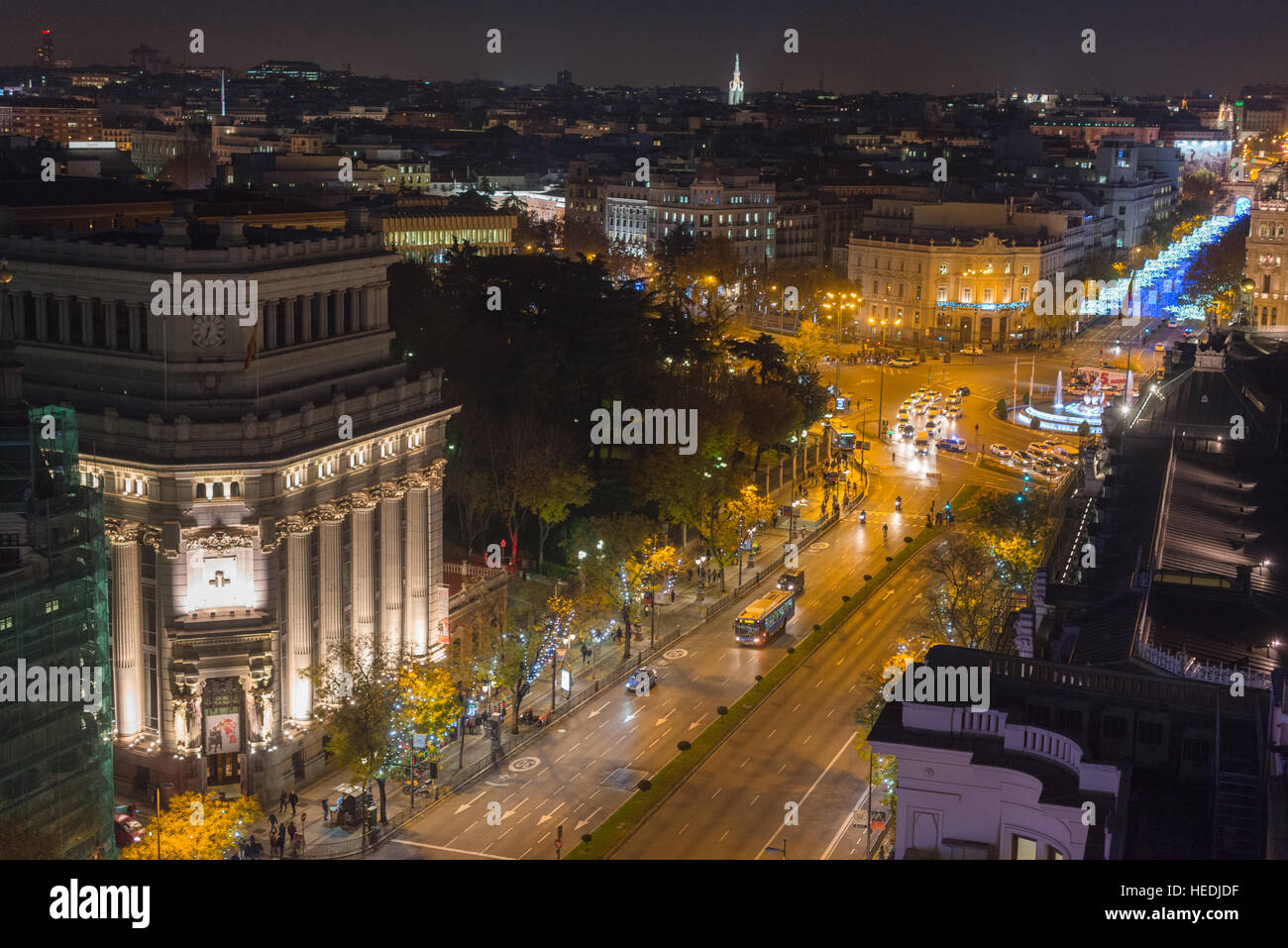 Aerial View And Skyline Of Madrid At Dusk Spain Europe Stock Photo -  Download Image Now - iStock