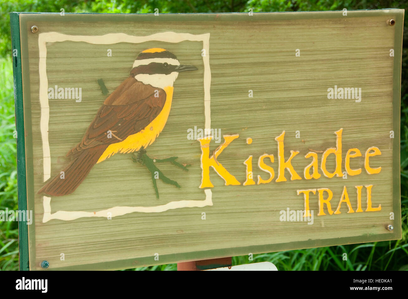 Kiskadee Trail sign, Laguna Atascosa National Wildlife Refuge, Texas