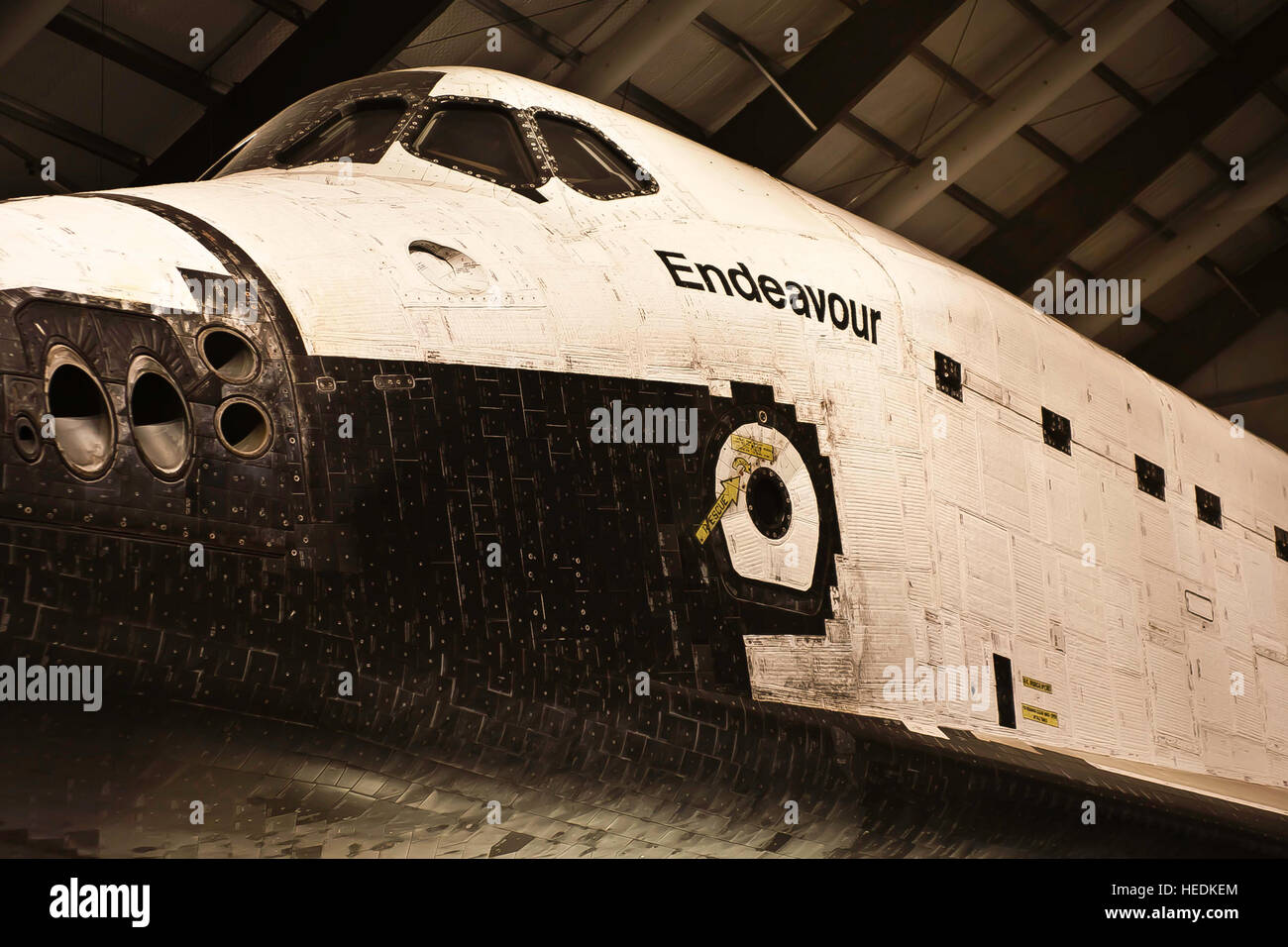 endevour on display in los angeles, ca, usa Stock Photo