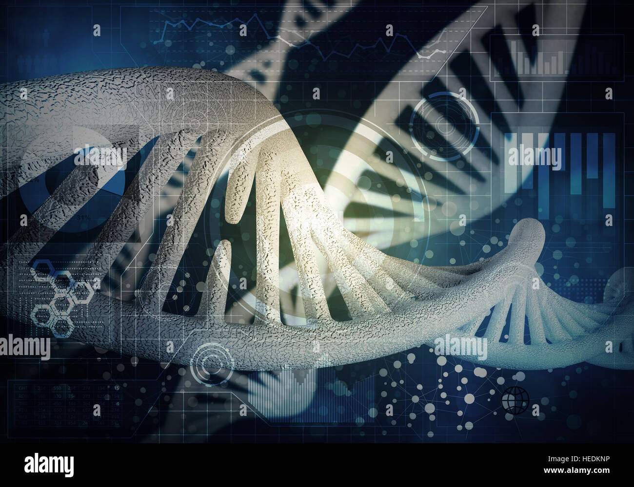 DNA molecules background, 3D rendering Stock Photo - Alamy