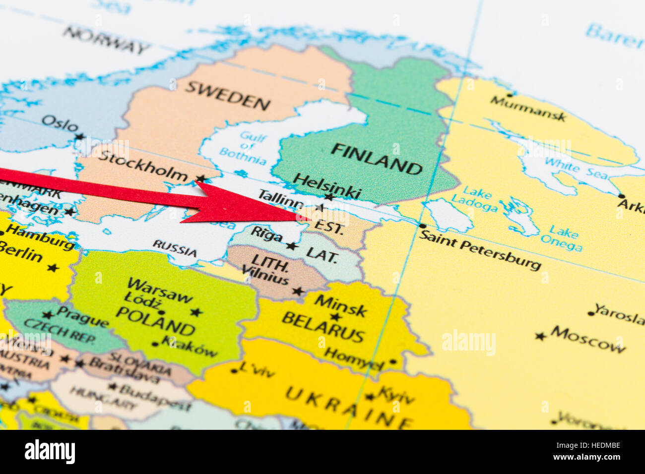 Estonia Map Of Europe