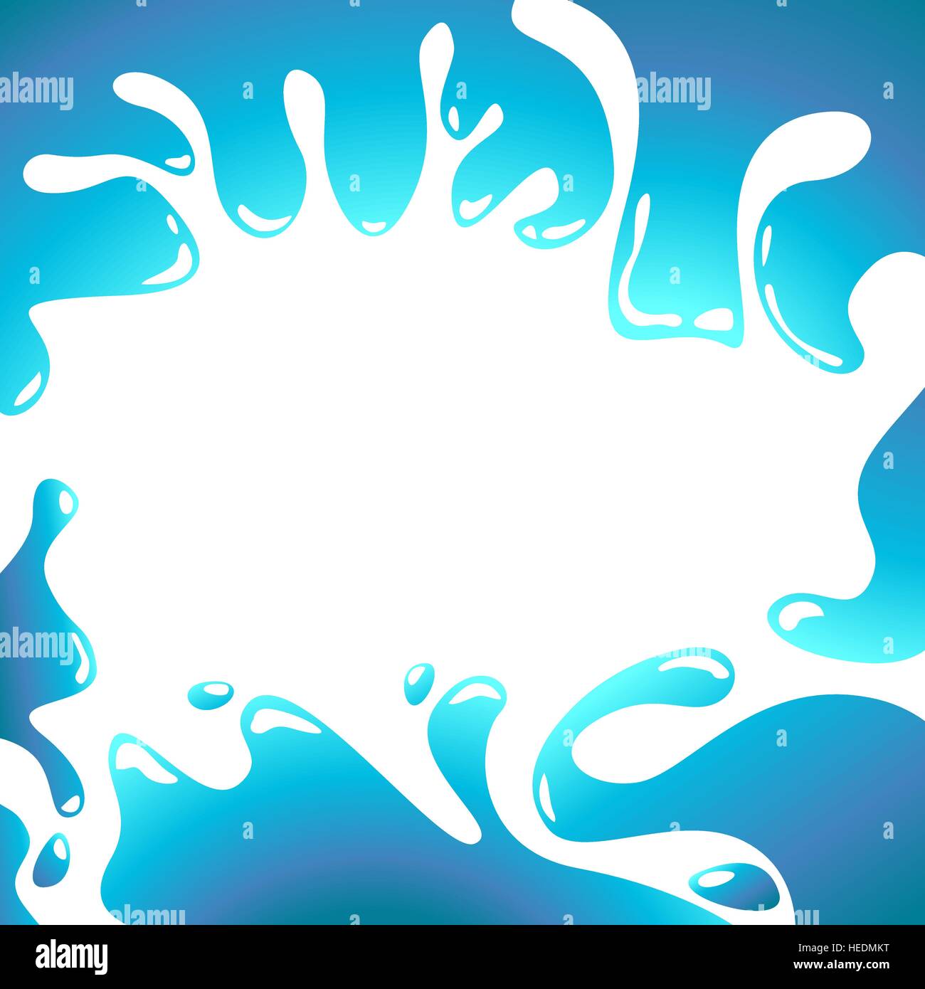 abstract water wave frame, vector illustration Stock Vector Image & Art Alamy
