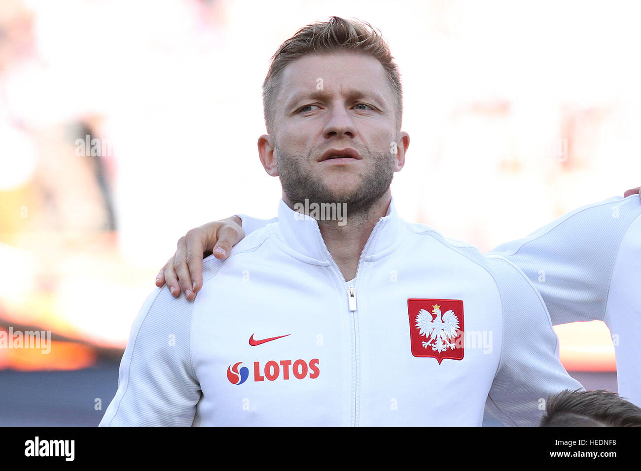 KRAKOW, POLAND - June 06, 2016: Inernational Friendly football game Poland - Lithuania o/p Jakub Kuba Blaszczykowski © Marcin Kadziolka/Press Photo Ce Stock Photo