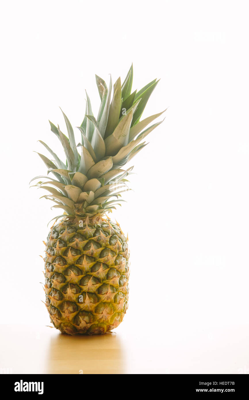 An organic pineapple photographed with a backlight Stock Photo