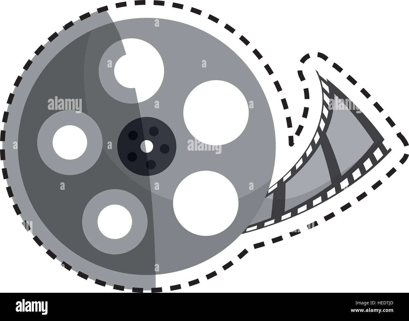 Movie roll equipment icon vector illustration graphic design Stock ...