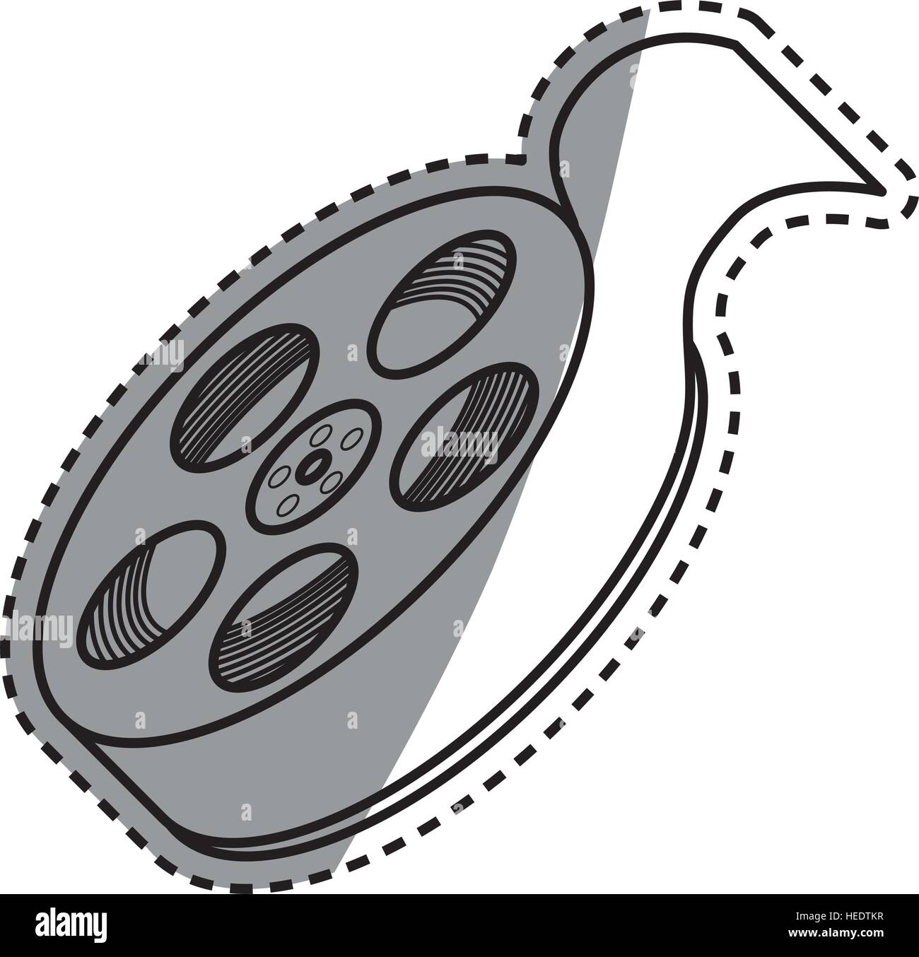 Movie roll equipment icon vector illustration graphic design Stock ...