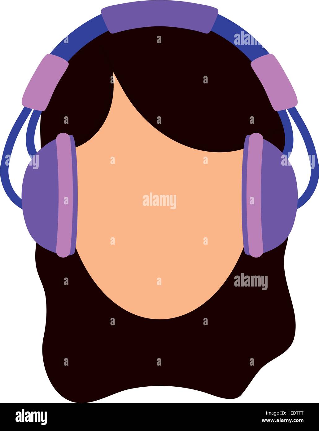 Young person with headphones icon vector illustration graphic Stock ...